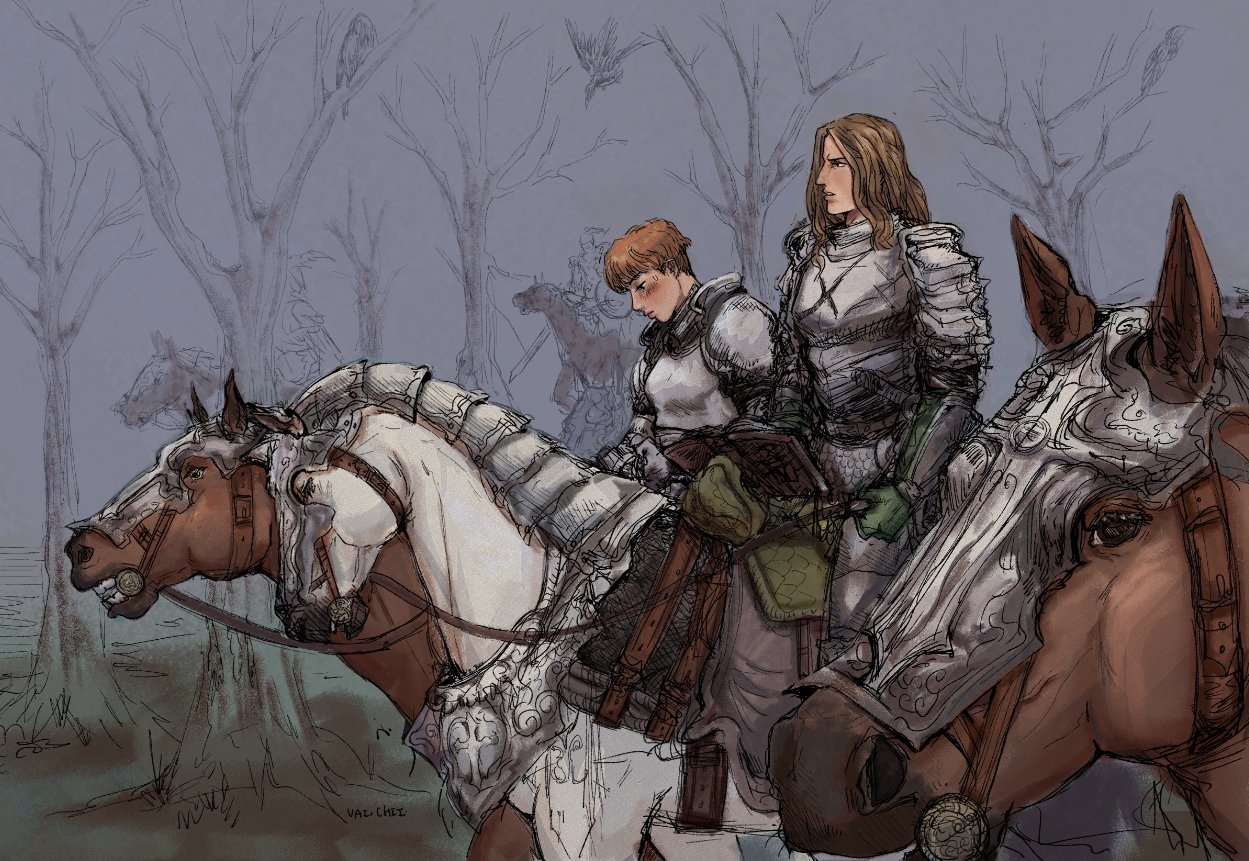 Fear and Hunger Knights of the Midnight Sun Illustration