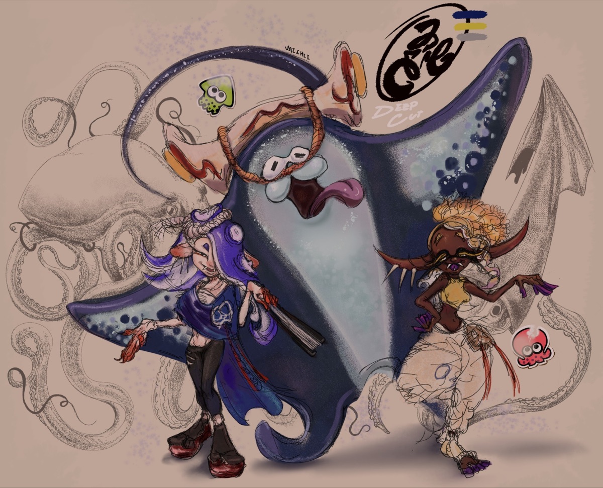 Splatoon 3 (DeepCut) Illustration