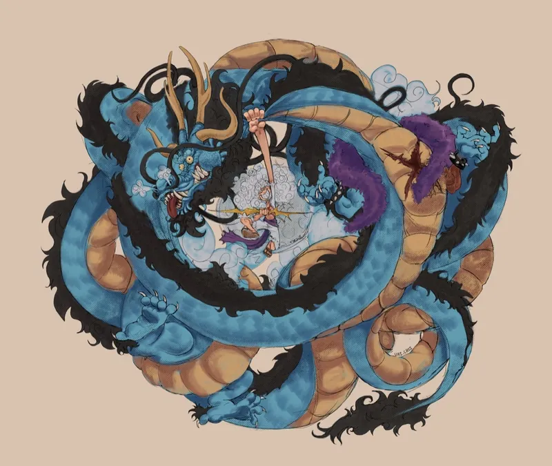 Gear 5 One Piece Illustration