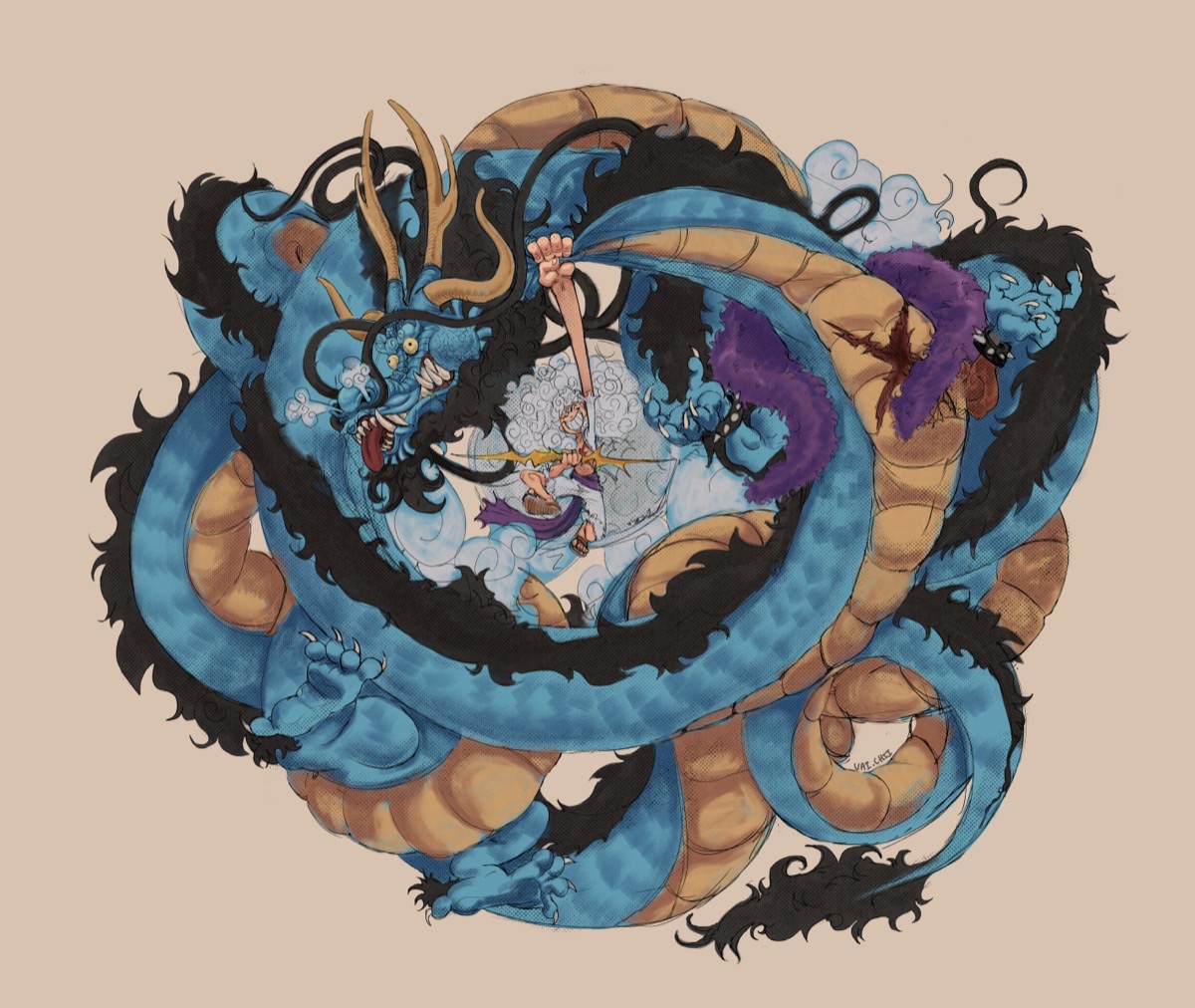 Gear 5 One Piece Illustration