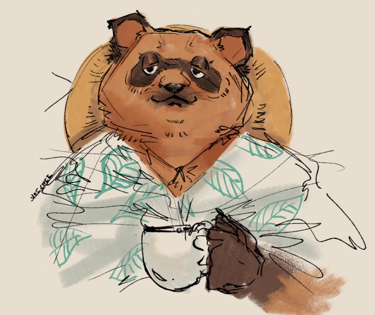 Animal Crossing Tom Nook Headshot